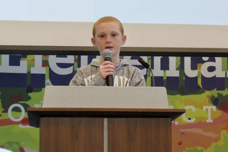 Third-grader William Monahan discusses his favorite habit.